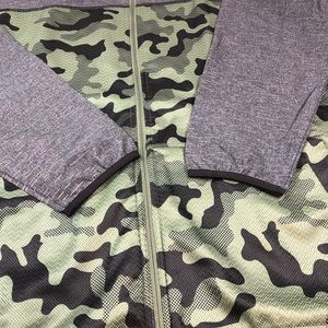 NEW Mens Adidas ST1 Camo Full Zip Jacket 2XL XXL A87999 Fleece Knit